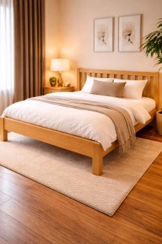 Doppelbett BEN 200/200 Kernbuche MASSIV geölt